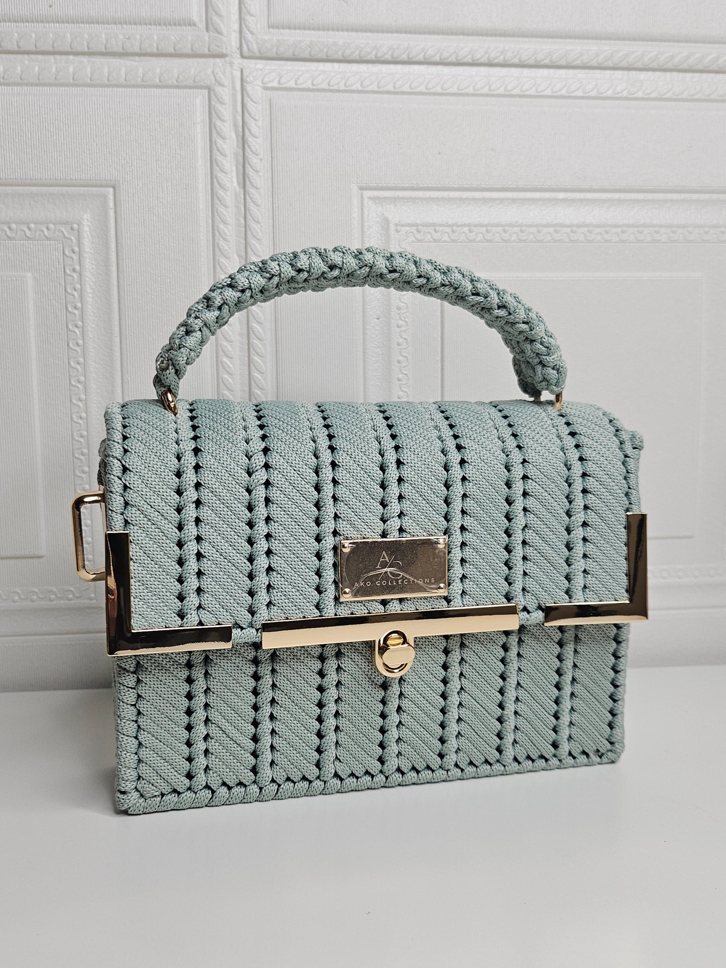 Misha Clutch Bag - Sage