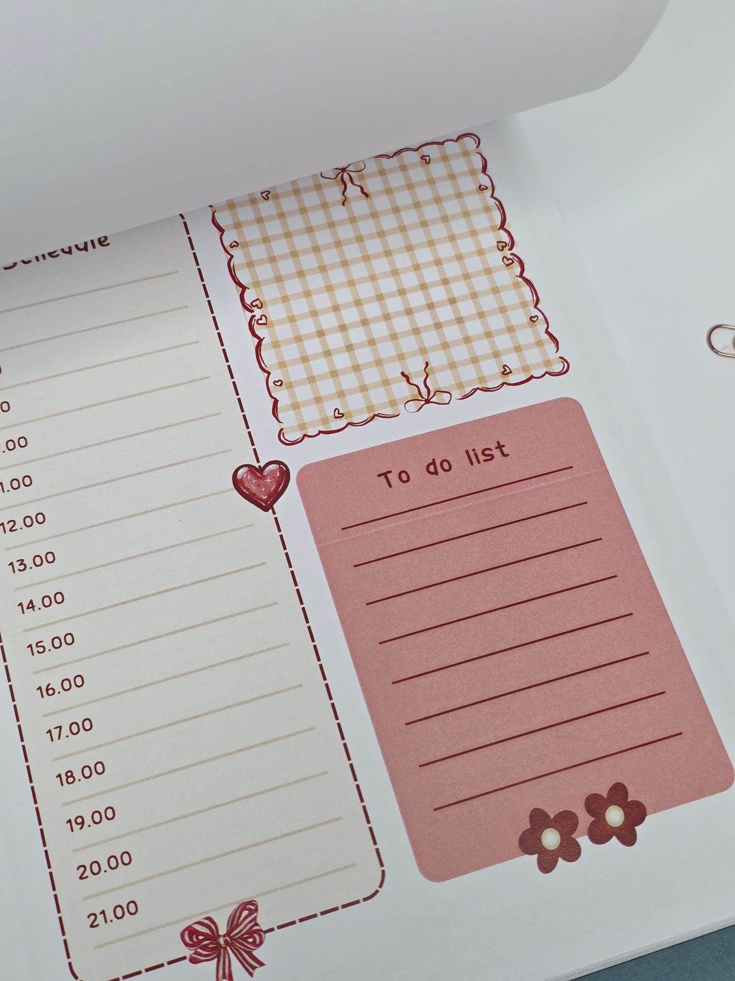 Cherry Daily Planner with Notes
