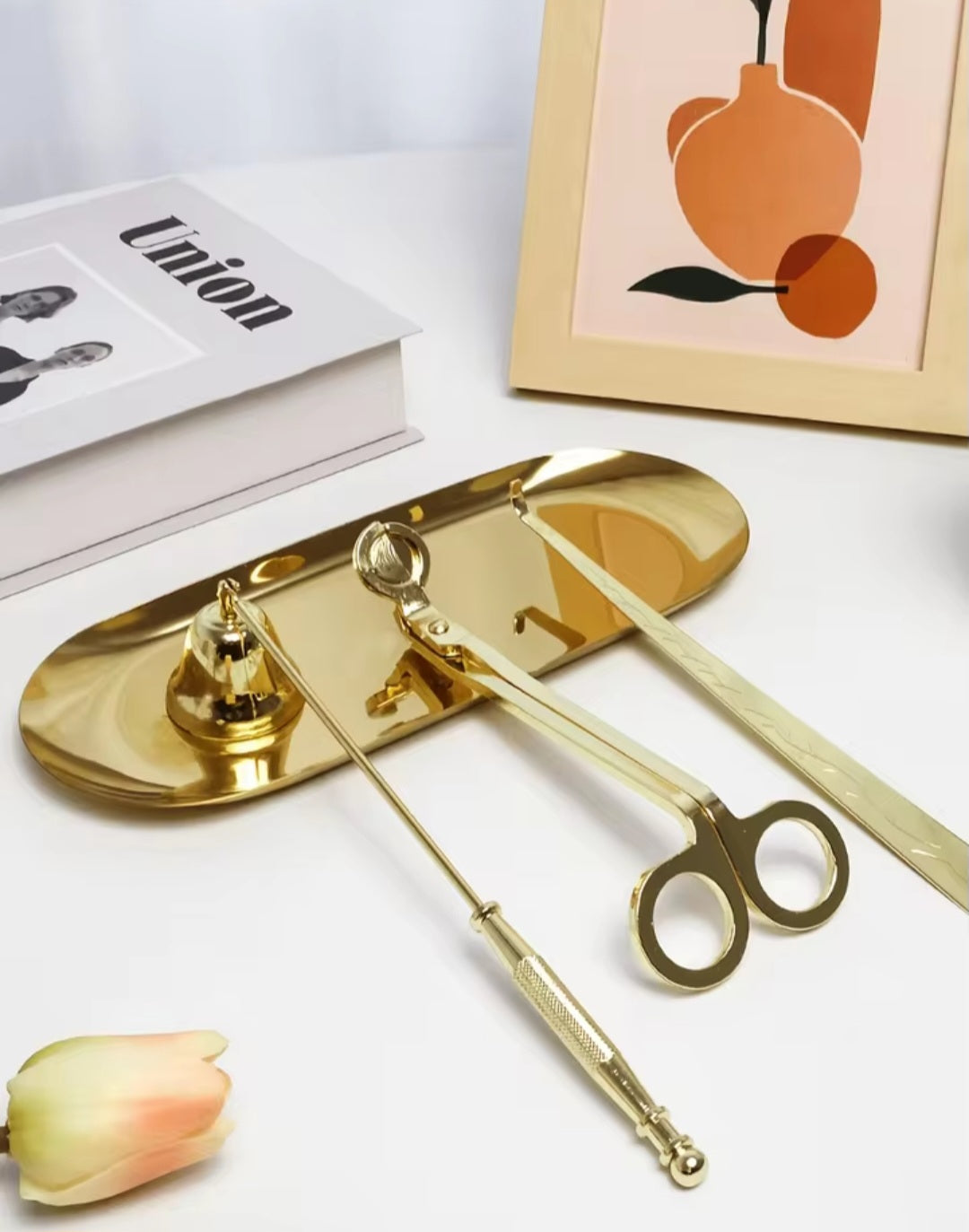 Candle Accessories Set -Gold