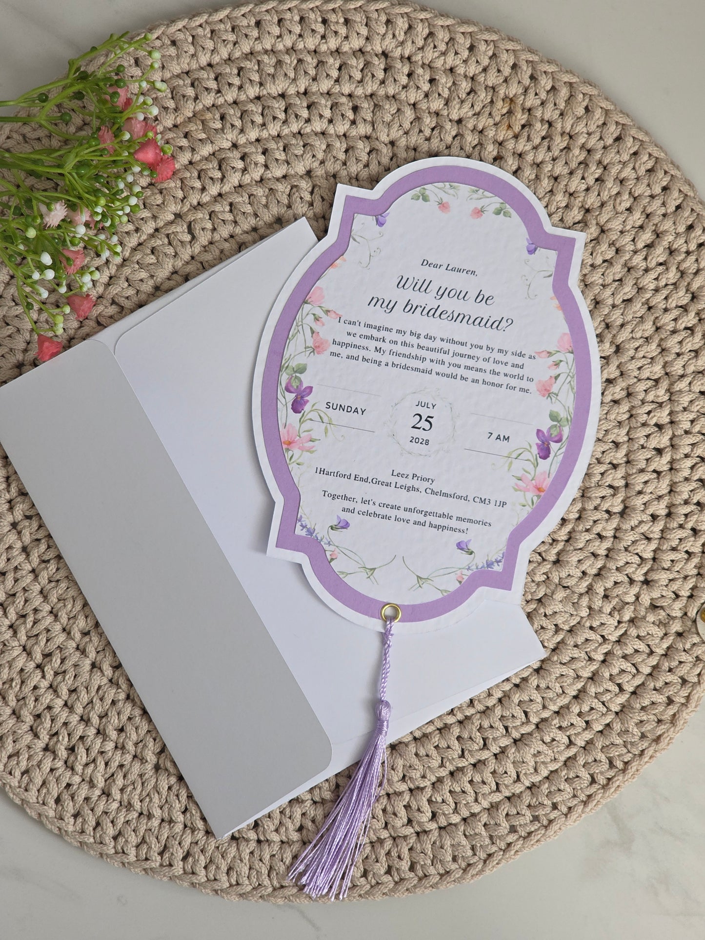 Bridesmaid Proposal Invitation
