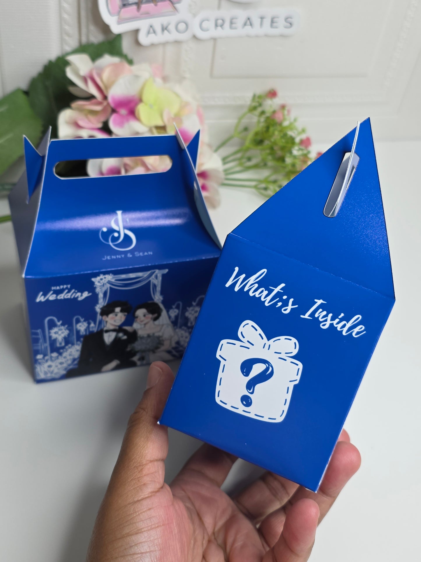 Custom Gable Wedding Favour Box