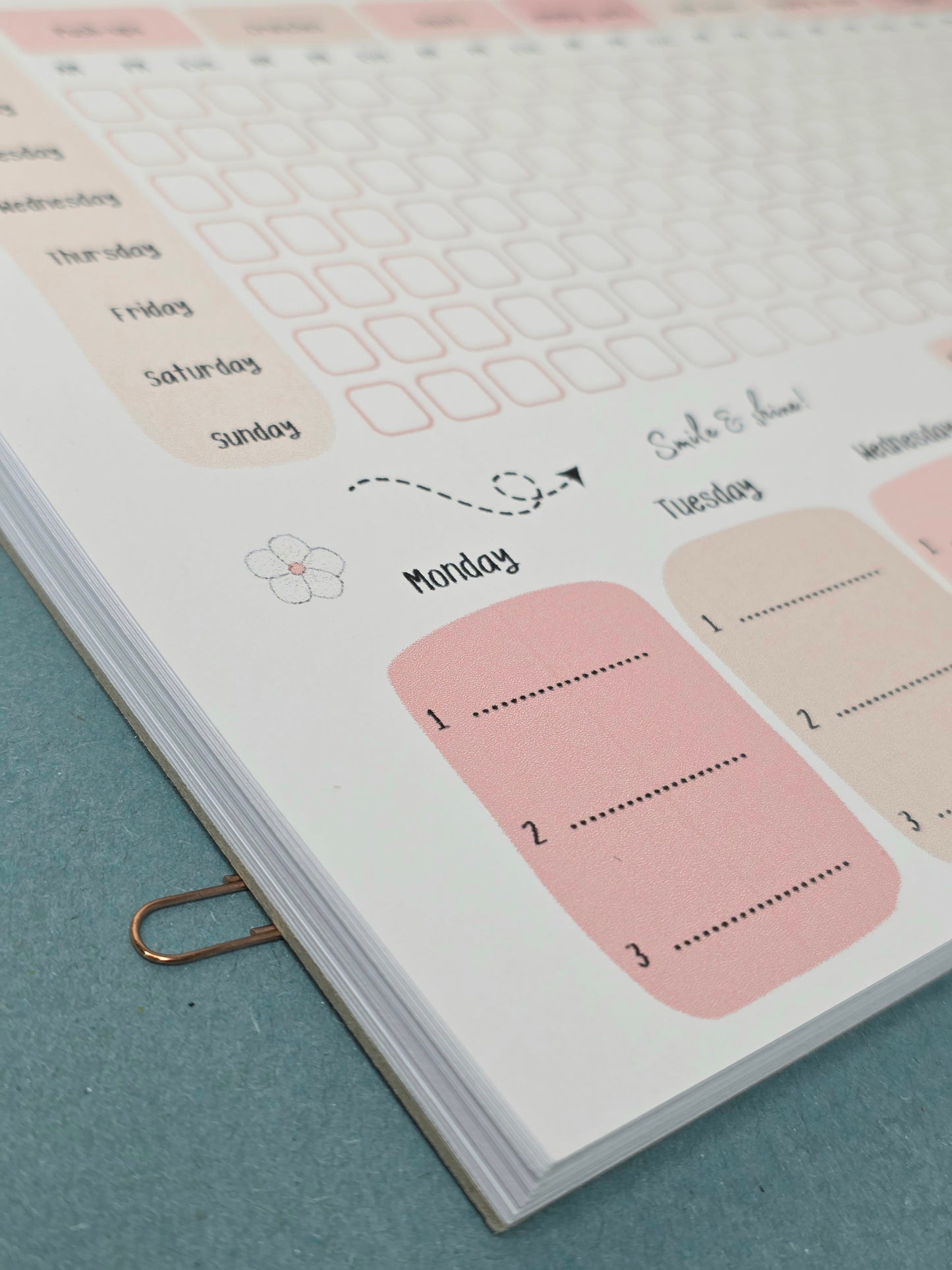 Workout Weekly Planner A4