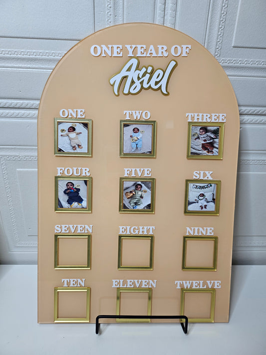 Personalised 12 Months Sign