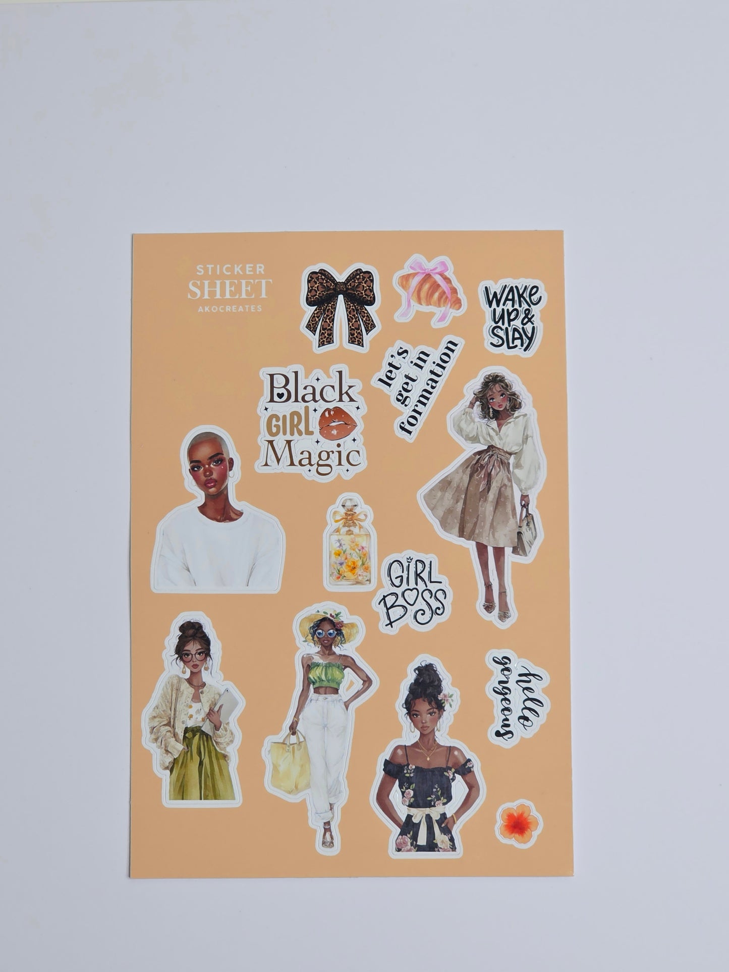Sticker Sheet - Dark Skin Tone