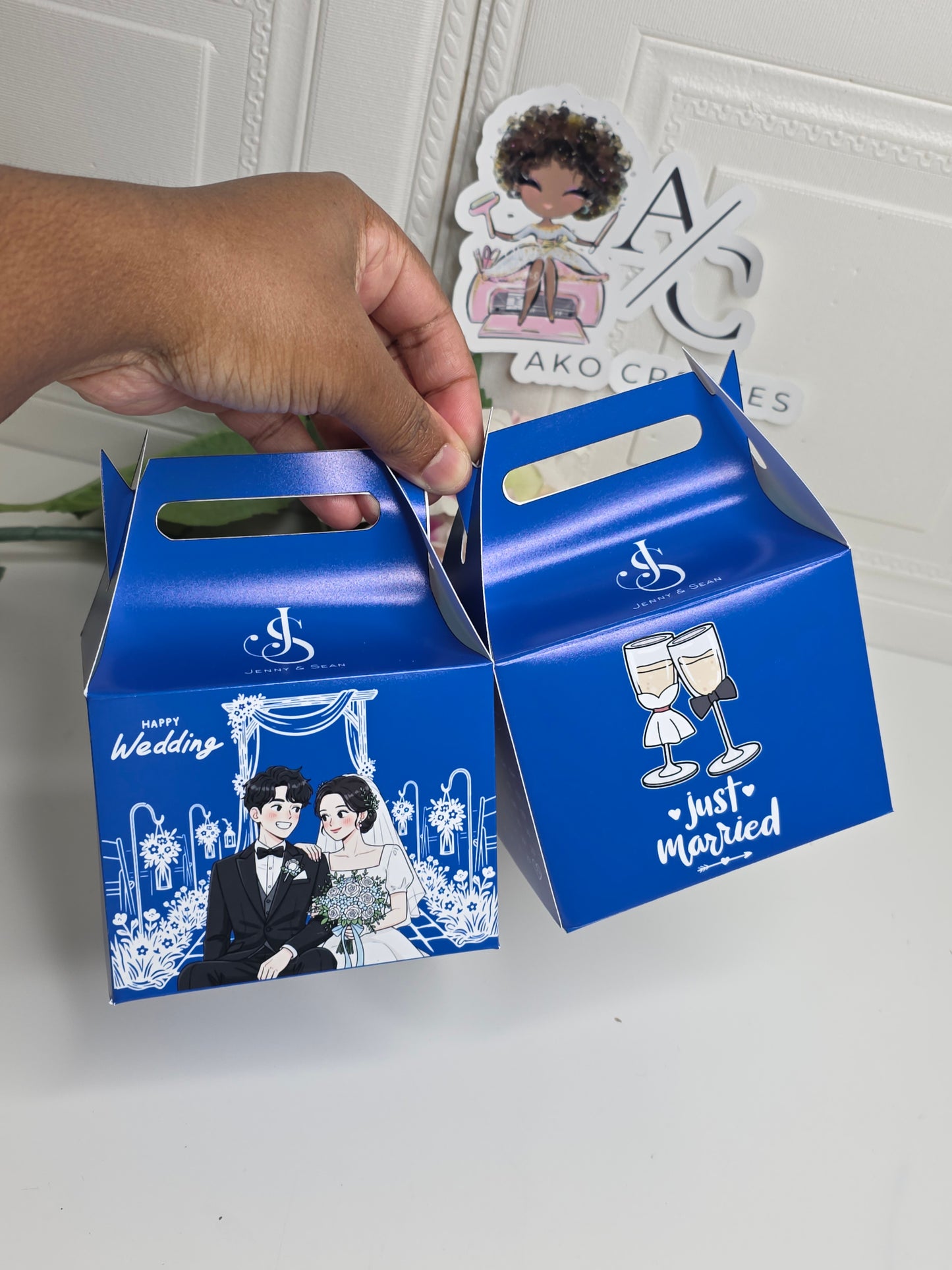 Custom Gable Wedding Favour Box