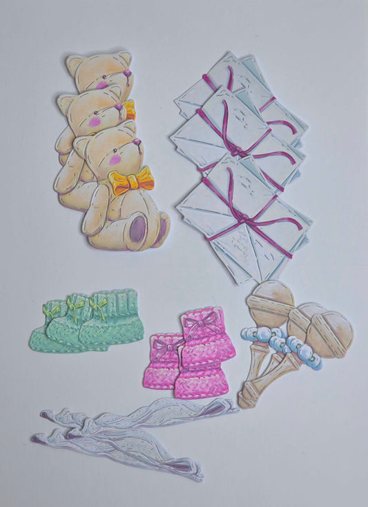 New Baby Die Cut Topper