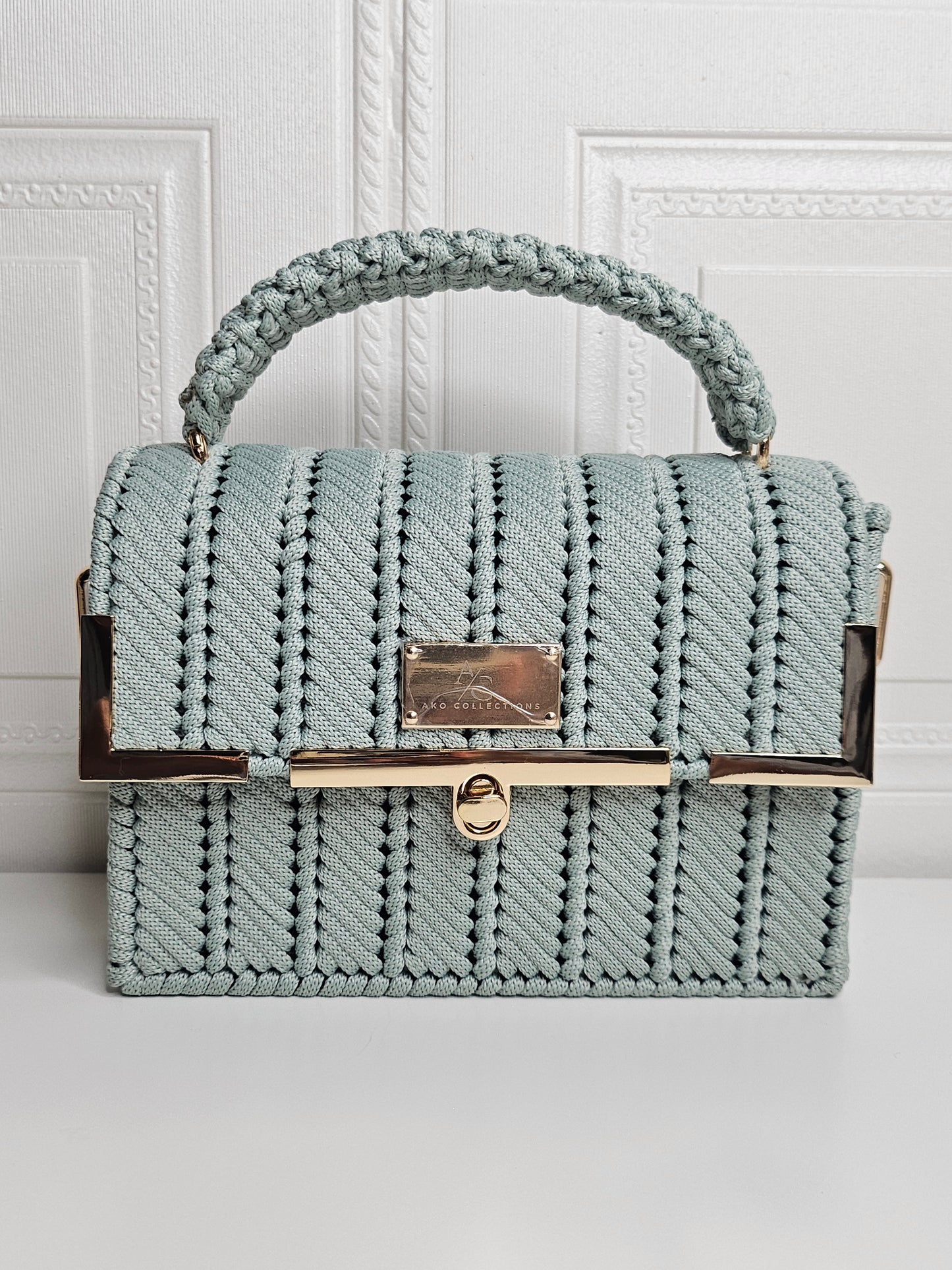 Misha Clutch Bag - Sage
