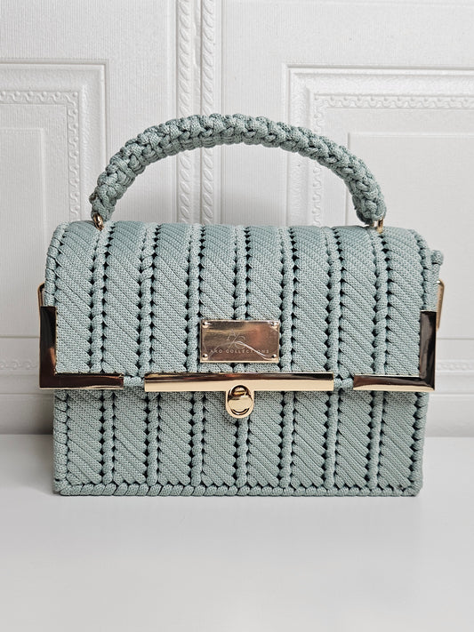 Misha Clutch Bag - Sage