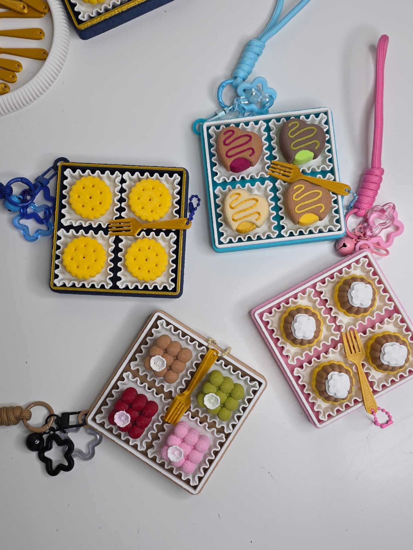 Sweet Dessert Clicker Toy Key Charm