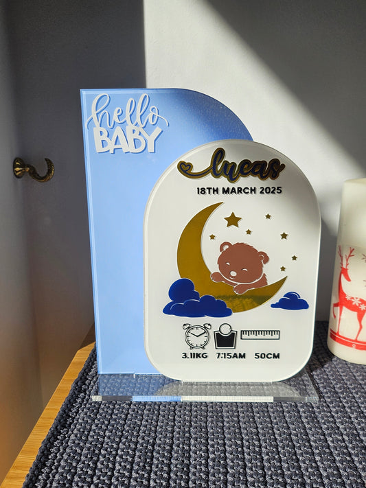 Hello Baby Newborn Sign