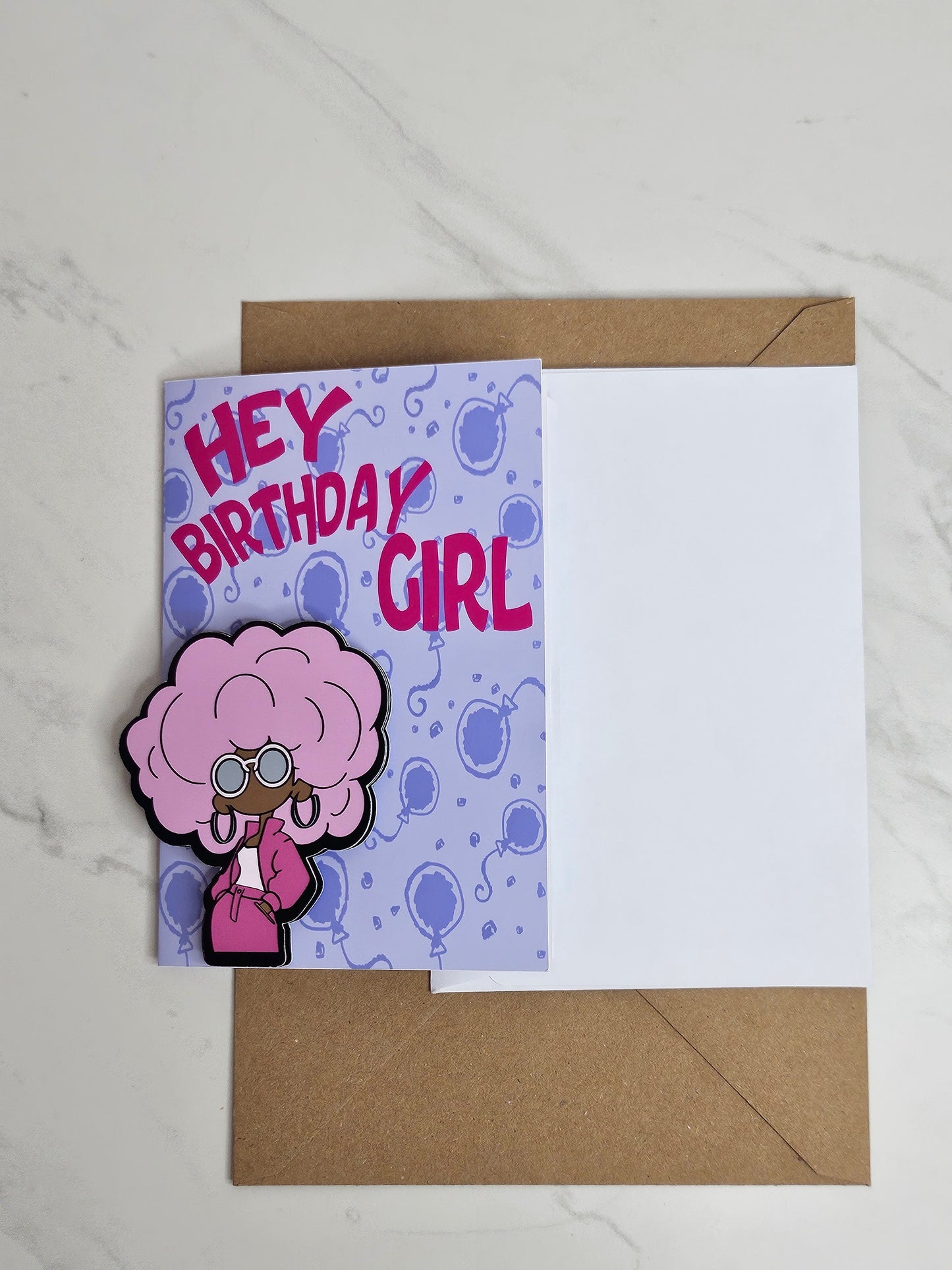 Hey Birthday Girl Card