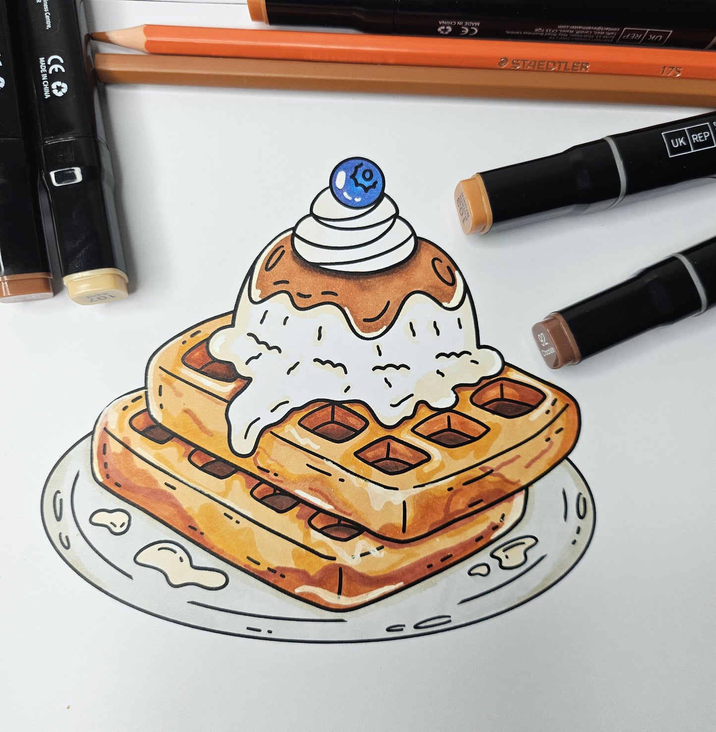 Sweet Desserts Colouring Book