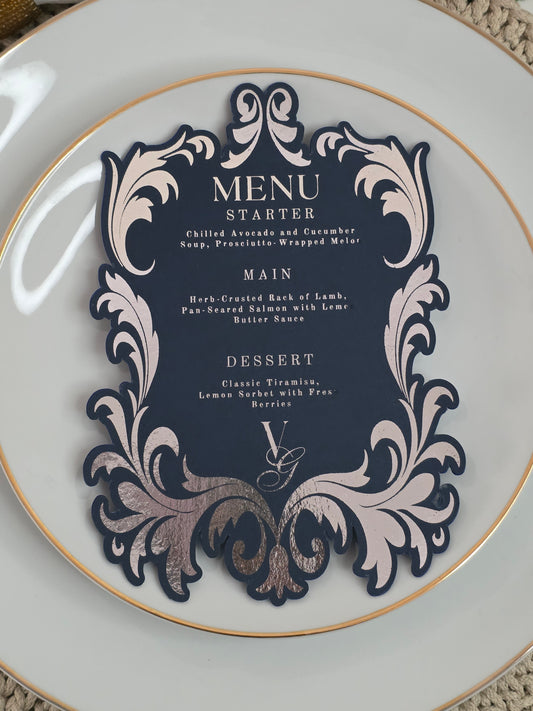 Luxe Wedding Menu