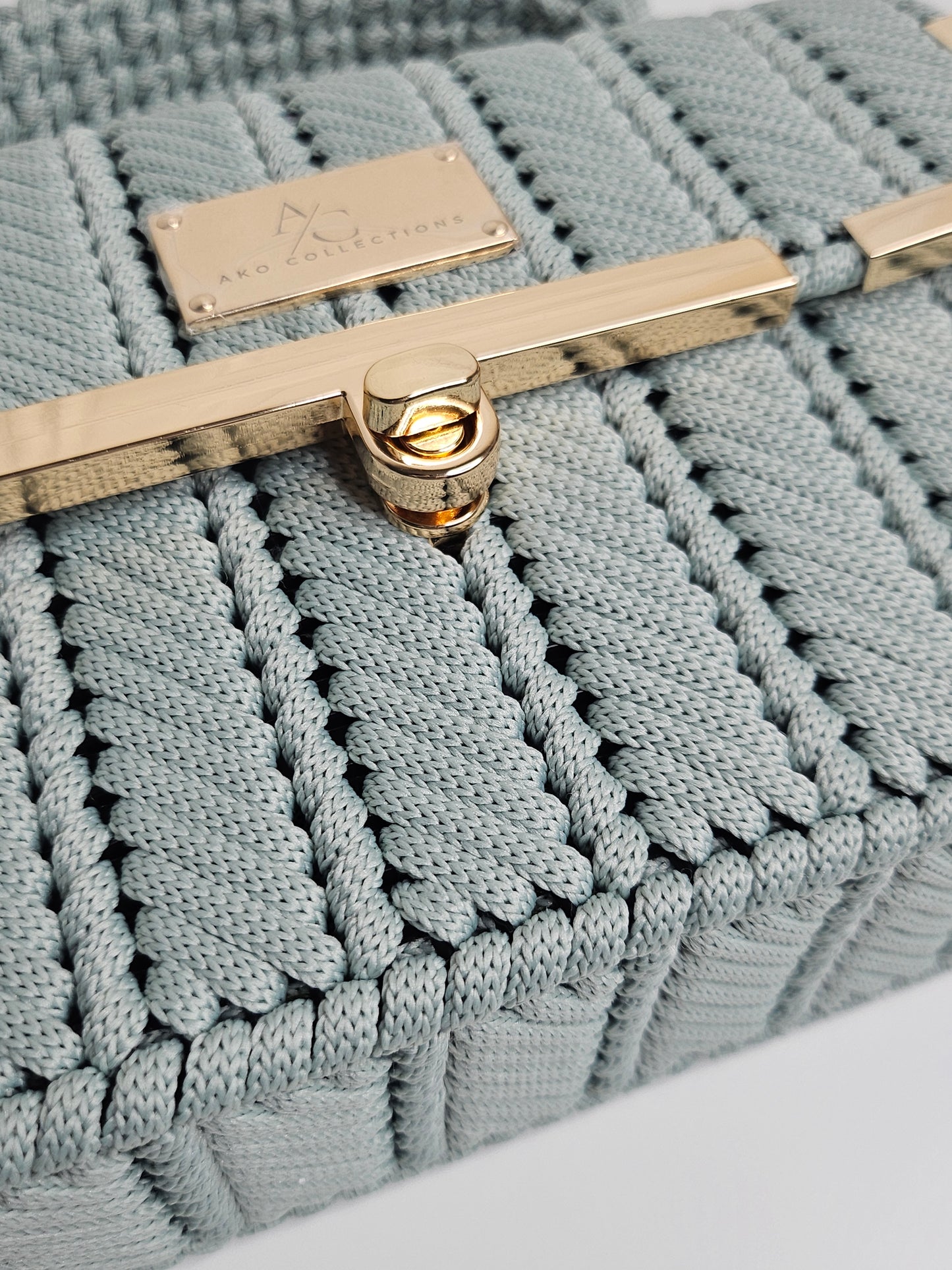Misha Clutch Bag - Sage