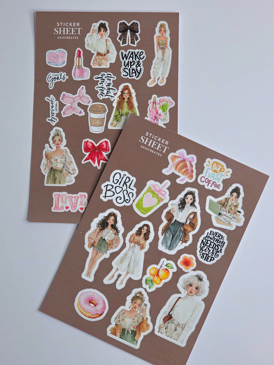 Sticker Sheet - Light Skin Tone