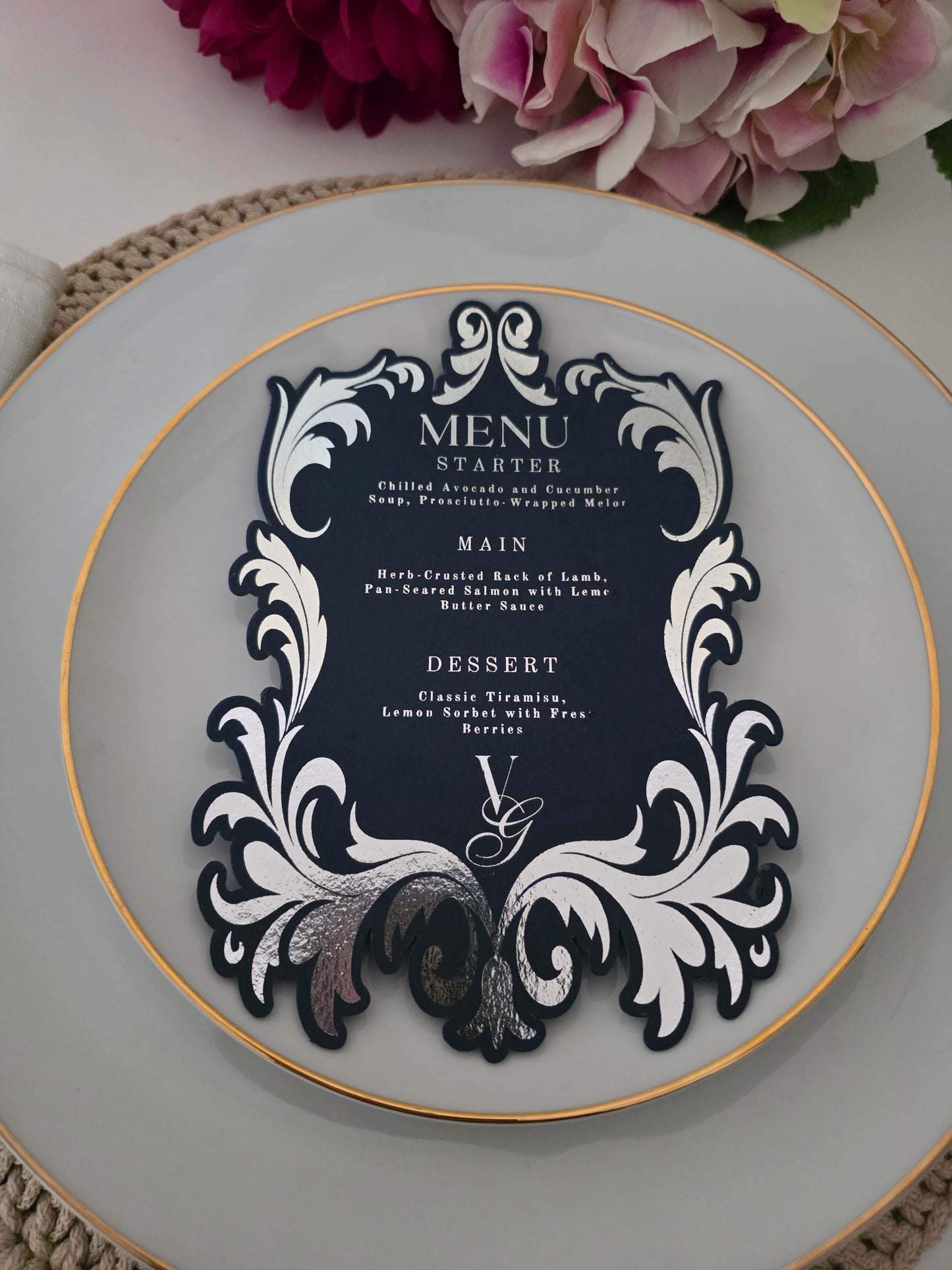 Luxe Wedding Menu