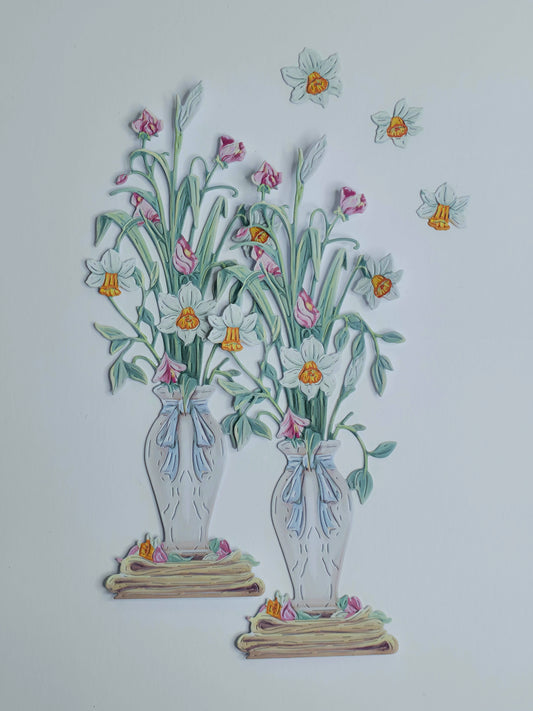 Vase 3 Die Cut Topper